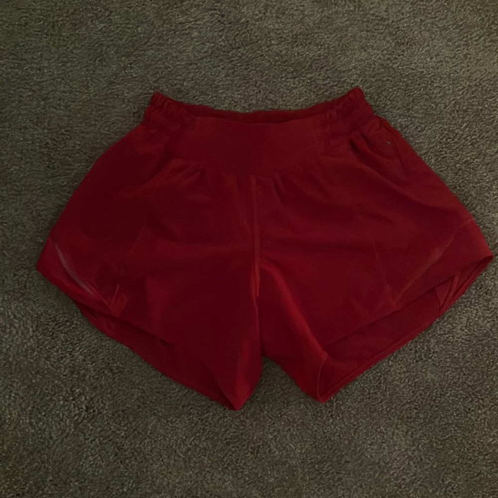 red size 2 lululemon hotty hots